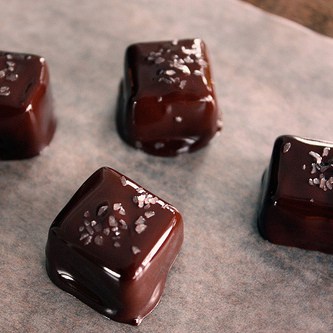 Easy Salted Chocolate-Covered Caramels