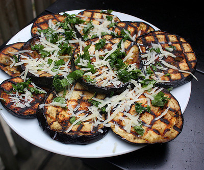 Grilled Eggplant with Fresh Herbs