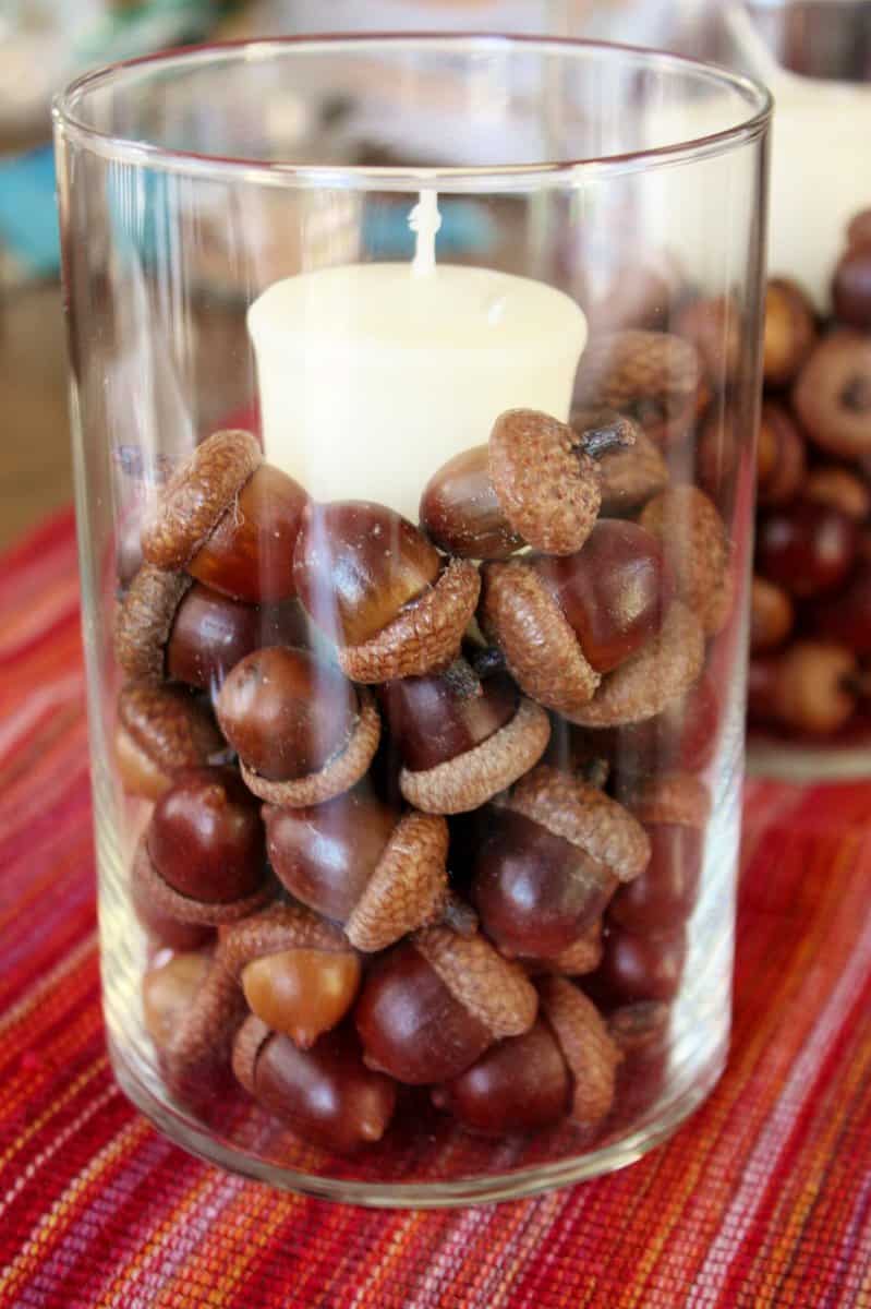 Acorn Drying and Acorn Cap Fairy Candle Tutorial