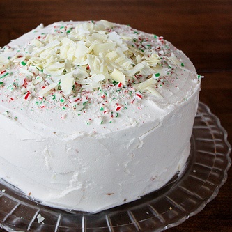 Peppermint White Chocolate Cake
