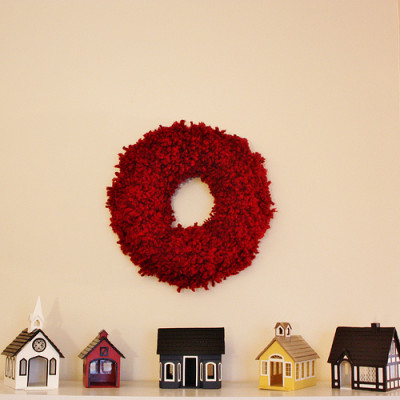 Tufted Wool Wreath {Anthropologie-inspired}