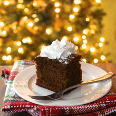 Gingerbread Cake with Gay Lea Coconut Whipped Cream