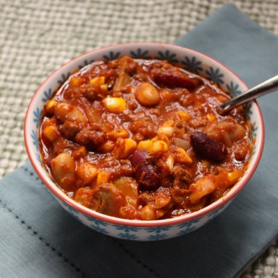 Slow Cooker Beef Vegetable Chili