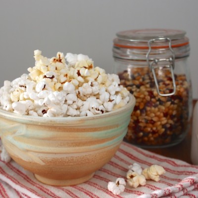 DIY Microwave Popcorn in a Bowl