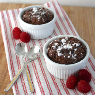 Mini Chocolate Brownie Soufflés - Life at Cloverhill