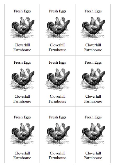 farm fresh eggs carton tag template free printable life at cloverhill