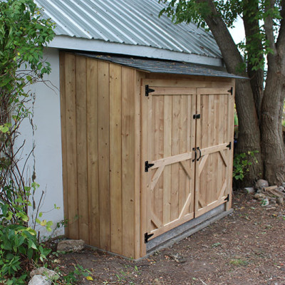 Building our Garbage Bin Lean-To Shed {Video}