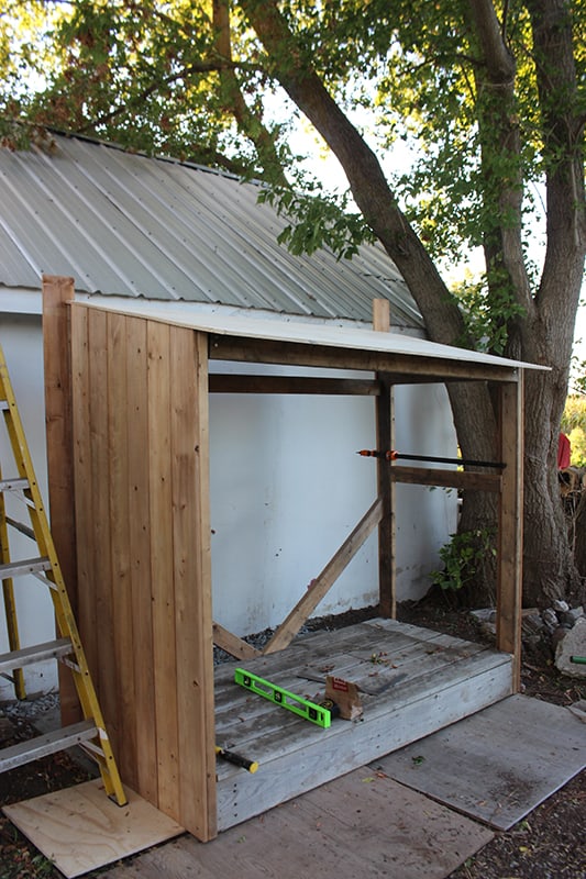 Building our Garbage Bin Lean-To Shed {Video} - Life at Cloverhill