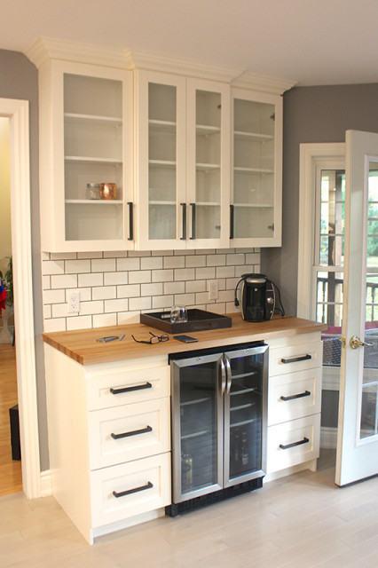 white-kitchen-beverage-station