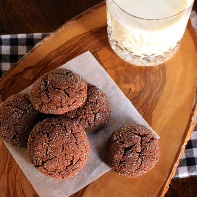 Sparkly Chocolate Fudge Cookies