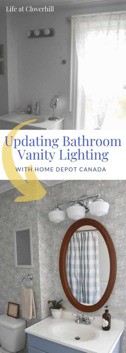 Bathroom light with outlet deals home depot