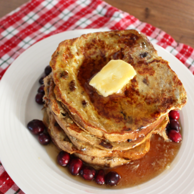 Homemade Cinnamon Raisin Bread French Toast (+ Hamilton Beach Dough & Bread Maker GIVEAWAY!)