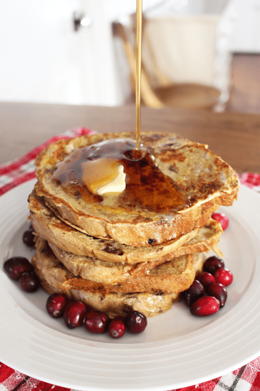 Homemade Cinnamon Raisin Bread French Toast (+ Hamilton Beach