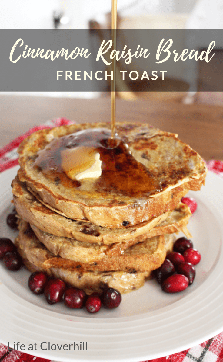 Homemade Cinnamon Raisin Bread French Toast (+ Hamilton Beach