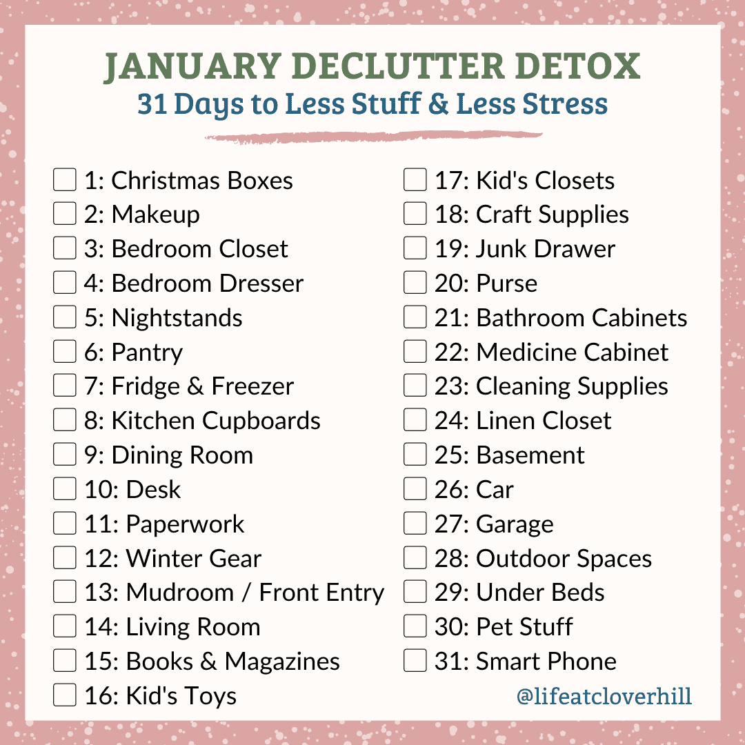January Declutter Challenge - Organize Your Home in ONE Month!