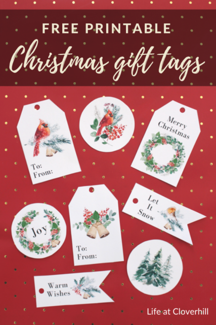 Woodland Christmas Gift Tags with Canon PIXMA Printer {FREE PRINTABLE ...