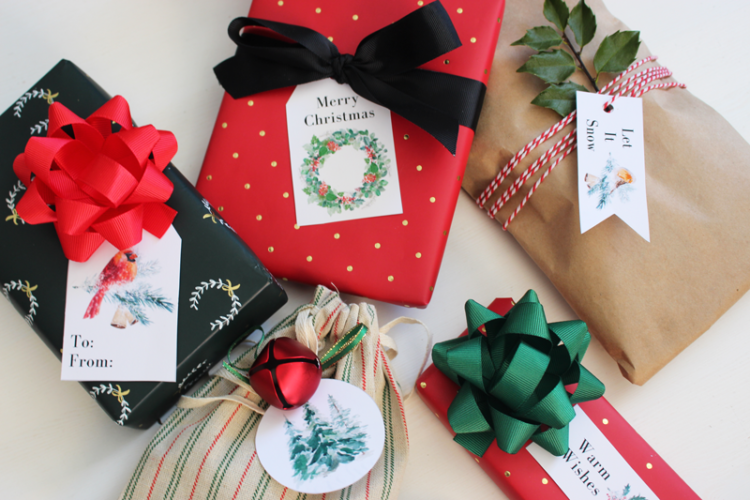 Woodland Christmas Gift Tags with Canon PIXMA Printer {FREE PRINTABLE ...