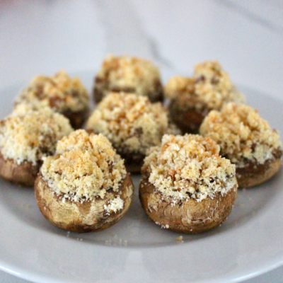 Sausage Parmesan Stuffed Mushrooms