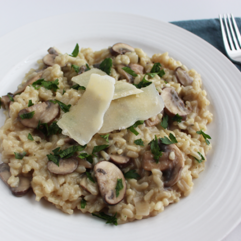 Creamy Mushroom Parmesan Risotto