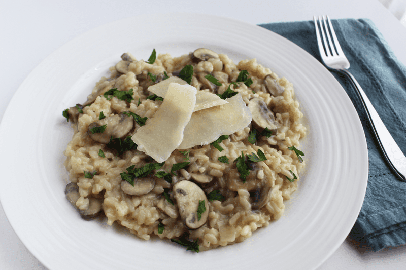 Creamy Mushroom Parmesan Risotto