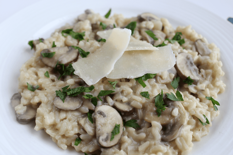 Creamy Mushroom Parmesan Risotto