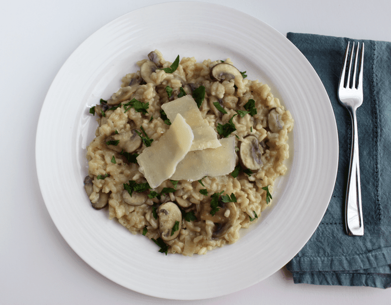 Creamy Mushroom Parmesan Risotto