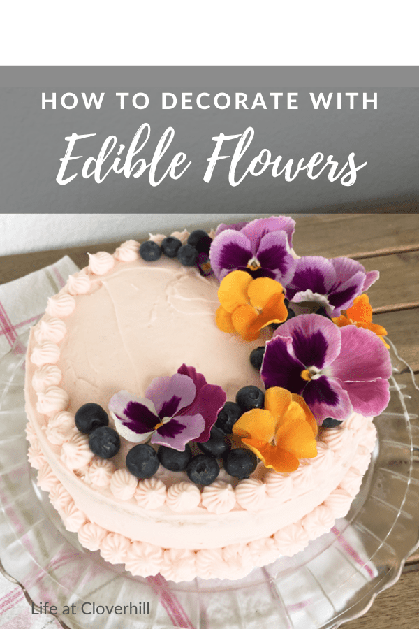 Decorating Cakes With Edible Flowers