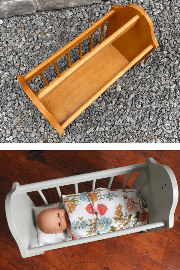 DIY Doll Crib from a Magazine Rack Life at Cloverhill