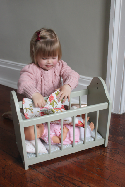 Doll cribs wood best sale