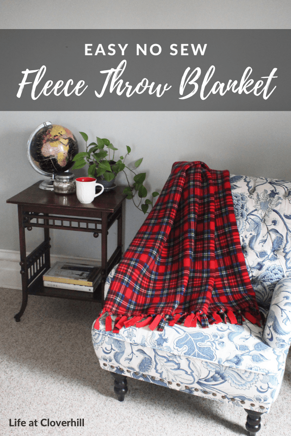 How to Make a No Sew Fleece Blanket Without Knots - Adventures of