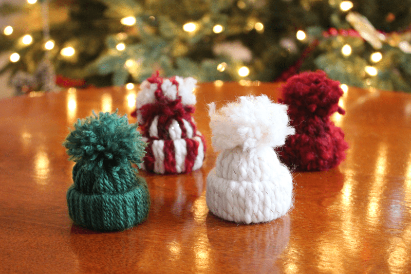 4 Pcs Christmas Crafts Mini Hat Small Cap Cylinder Headgear