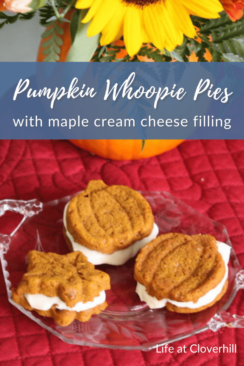Pumpkin Whoopie Pies with Maple-Cream Cheese Filling - Brown Eyed Baker