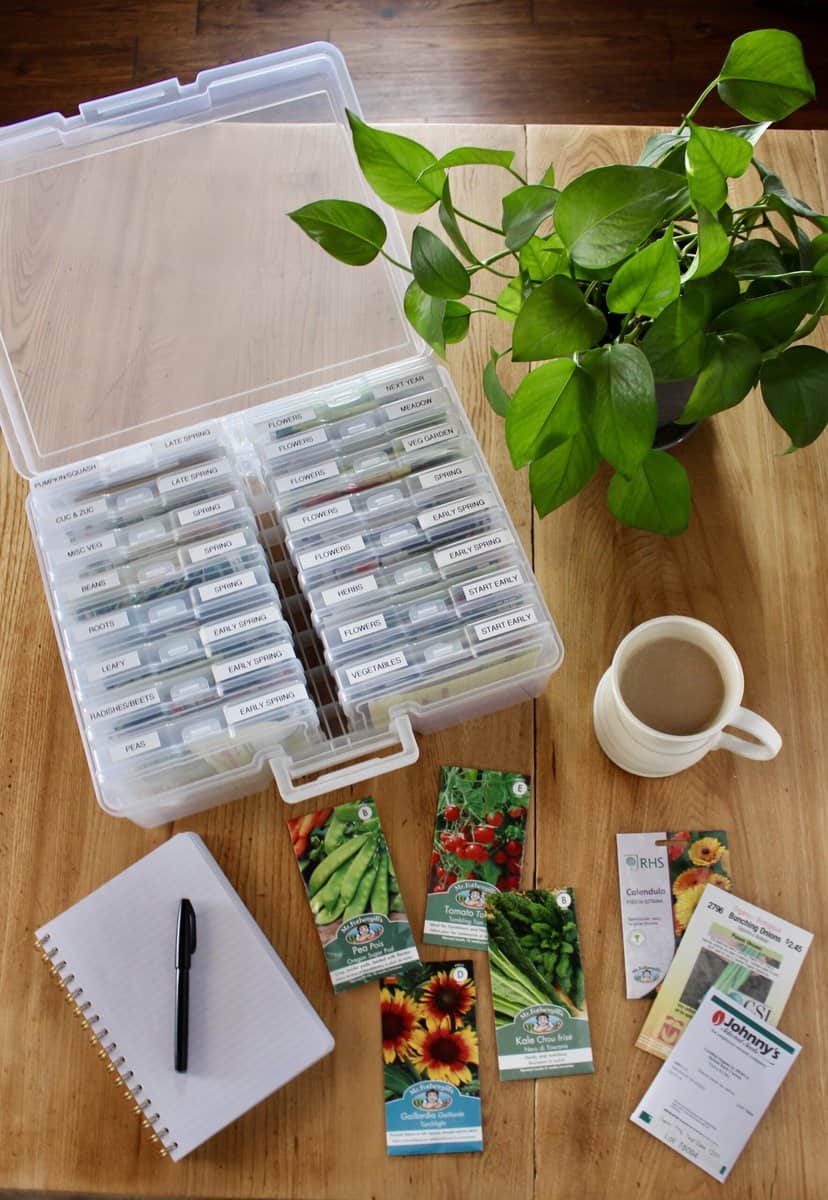 DIY Seed Packet Organizer  Never lose your seeds again.